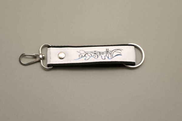 Μπρελόκ με σχέδιο την Παλιά Πόλη (λευκό) - 1