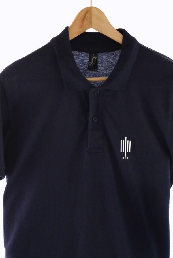 Unisex Polo μπλούζα με το σήμα της ΦΕΞ - Μπλε - 2