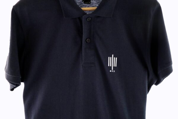 Unisex Polo μπλούζα με το σήμα της ΦΕΞ - Μπλε - 3