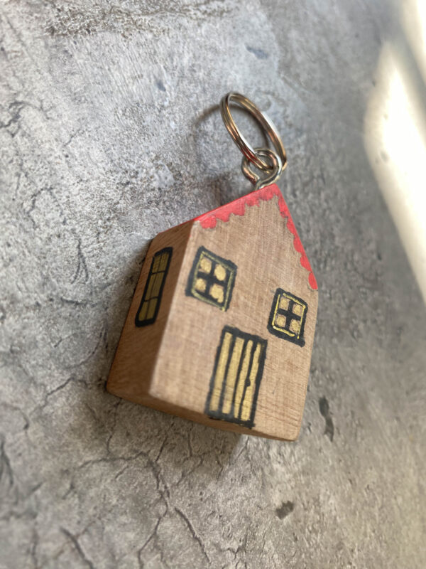 Μπρελόκ ξύλινο σπιτάκι - 3