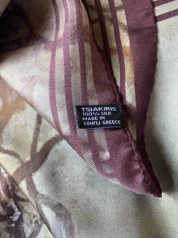 Φουλάρι 100% μετάξι με σχέδιο τοιχογραφίας του μουσείου - Κύμα - 5