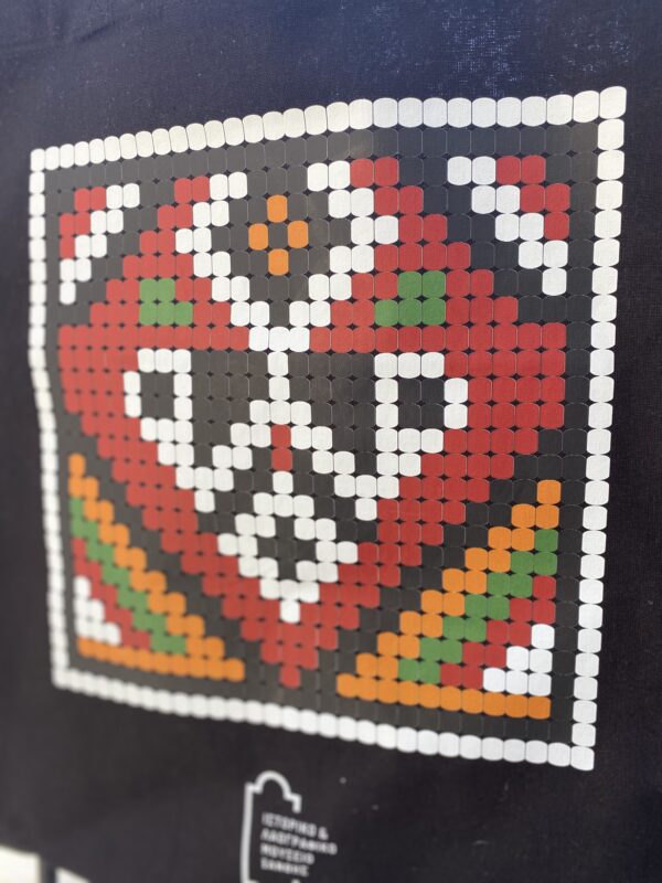 Tote bag με σχέδιο παραδοσιακό κόσμημα (μαύρο) - 2