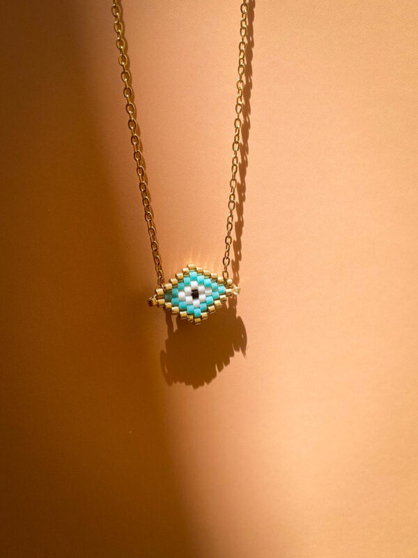 Κολιέ ματάκι γαλάζιο - 1