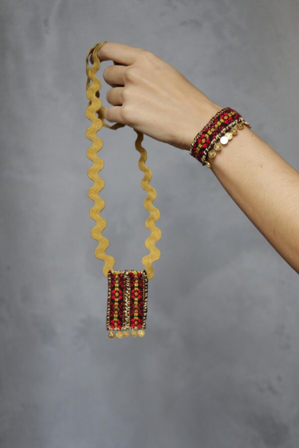 Χειροποίητο κολιέ εμπνευσμένο από φορεσιά της Θράκης - 3