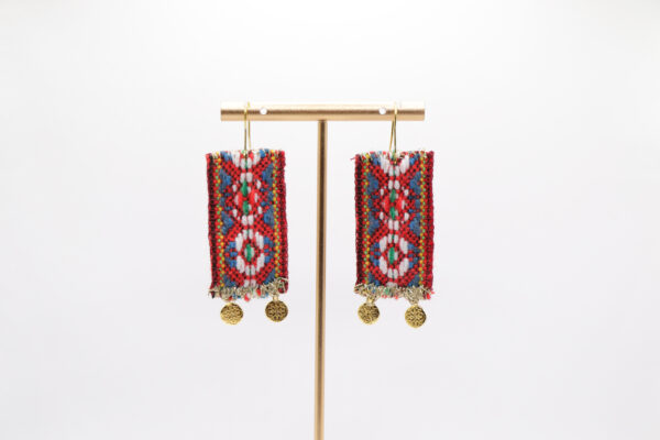 Χειροποίητα σκουλαρίκια εμπνευσμένα από φορεσιά της Θράκης - 1